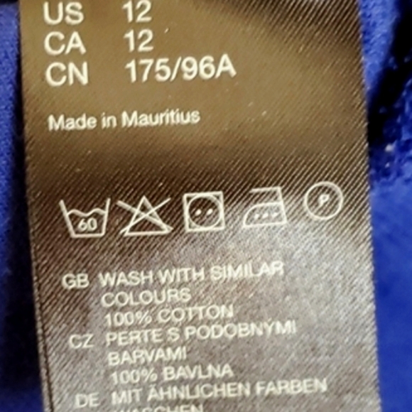 H&M Scoop Neck Sweater Slim Fit Blue - Picture 5 of 7